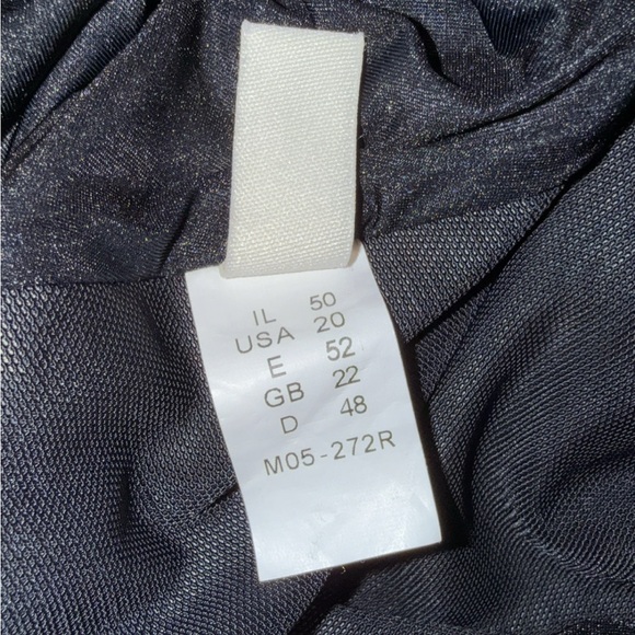 Gottex plus size 20 Black One Piece Built-In Shelf Bra animal print swimsuit - Picture 2 of 8